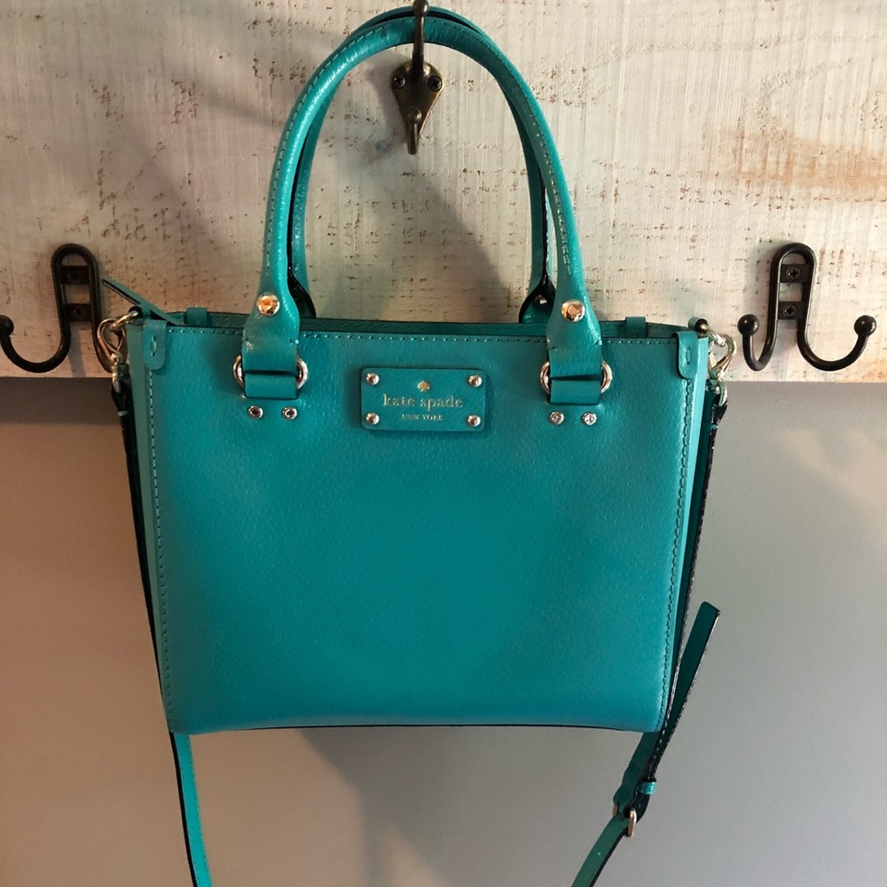 KATE SPADE TEAL HANDBAG